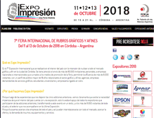 Tablet Screenshot of expoimpresion.com.ar